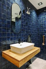 The Mosaic Factory Kasba Mozaïek Tegel Vierkant - Indigo Glanzend Porselein 297x297 mm