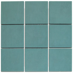 The Mosaic Factory Kasba Mozaïek Tegel Vierkant - Ocean Blue Mat Porselein 297x297 mm