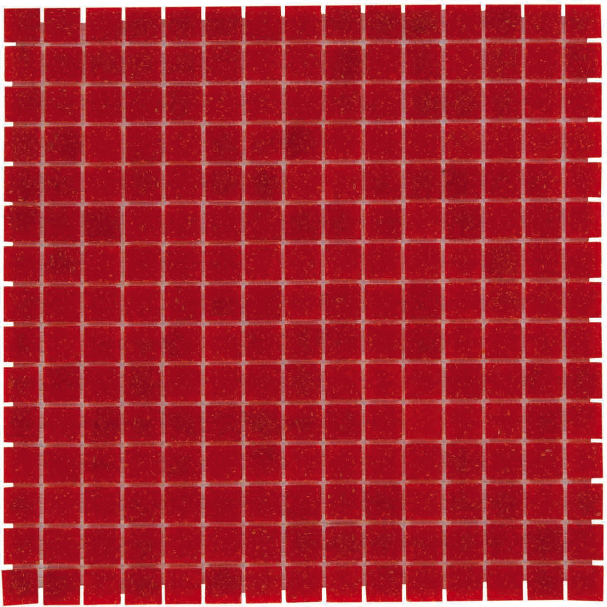 The Mosaic Factory Amsterdam Mozaiek Tegel Vierkant - Aardbei Rood Glas Basic 322x322 mm