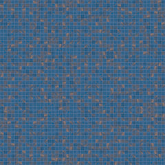 The Mosaic Factory Amsterdam Mozaiek Tegel Vierkant - Blauw Glas Goud Serie 322x322 mm