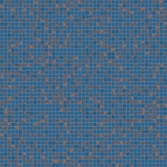 The Mosaic Factory Amsterdam Mozaiek Tegel Vierkant - Blauw Glas Goud Serie 322x322 mm