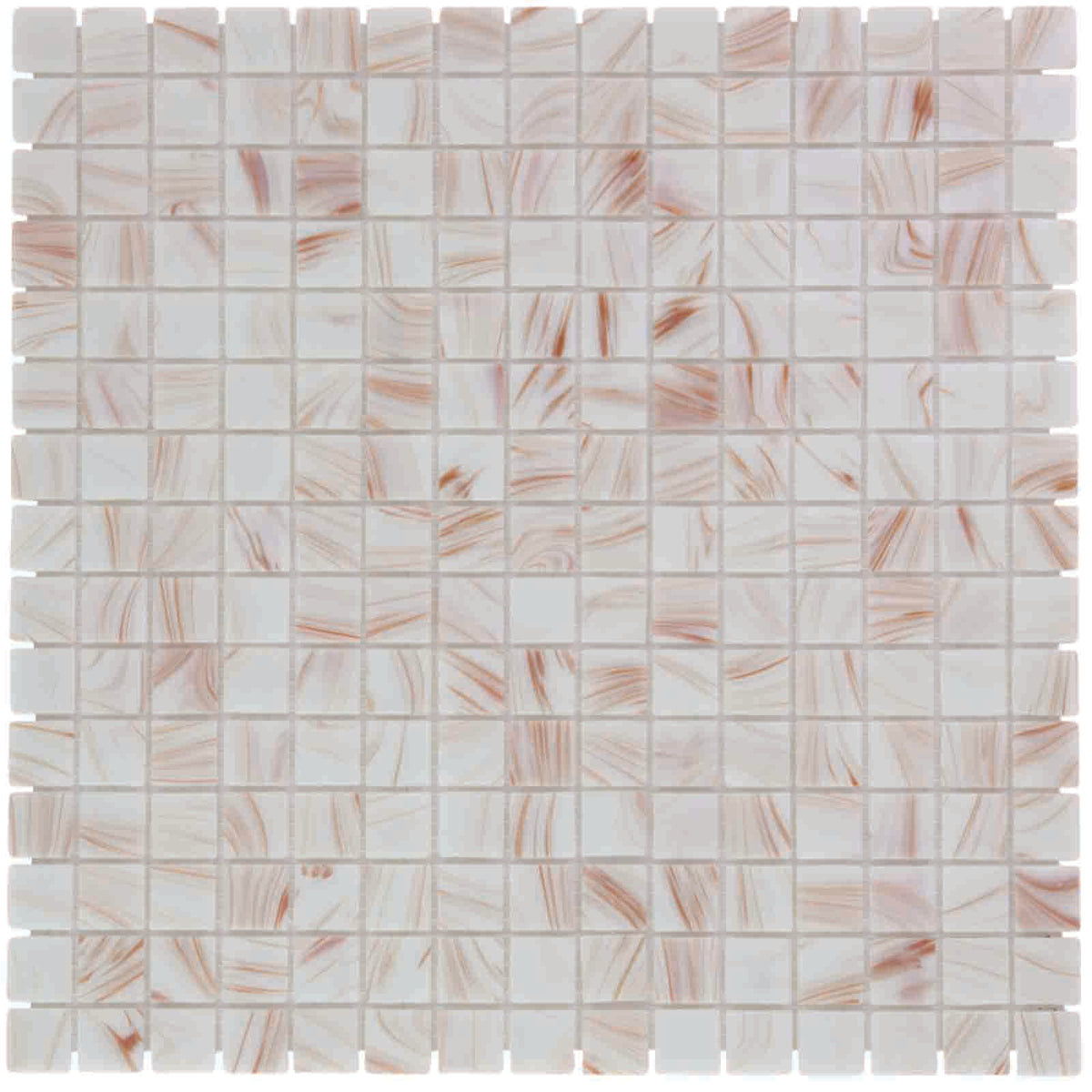 The Mosaic Factory Amsterdam Mozaiek Tegel Vierkant - Creme Glas Goud Serie 322x322 mm