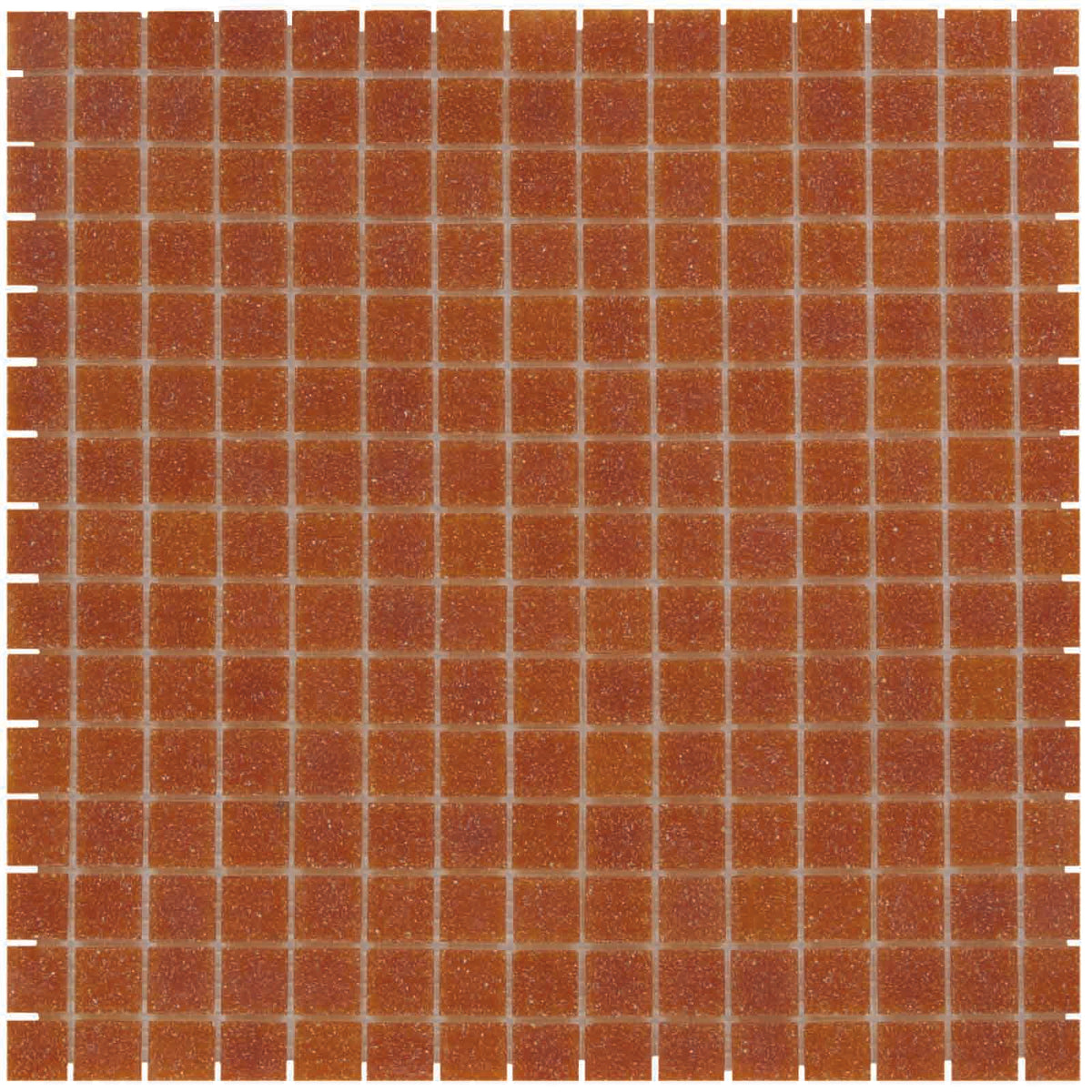 The Mosaic Factory Amsterdam Mozaiek Tegel Vierkant - Donker Terra Glas Basic 322x322 mm