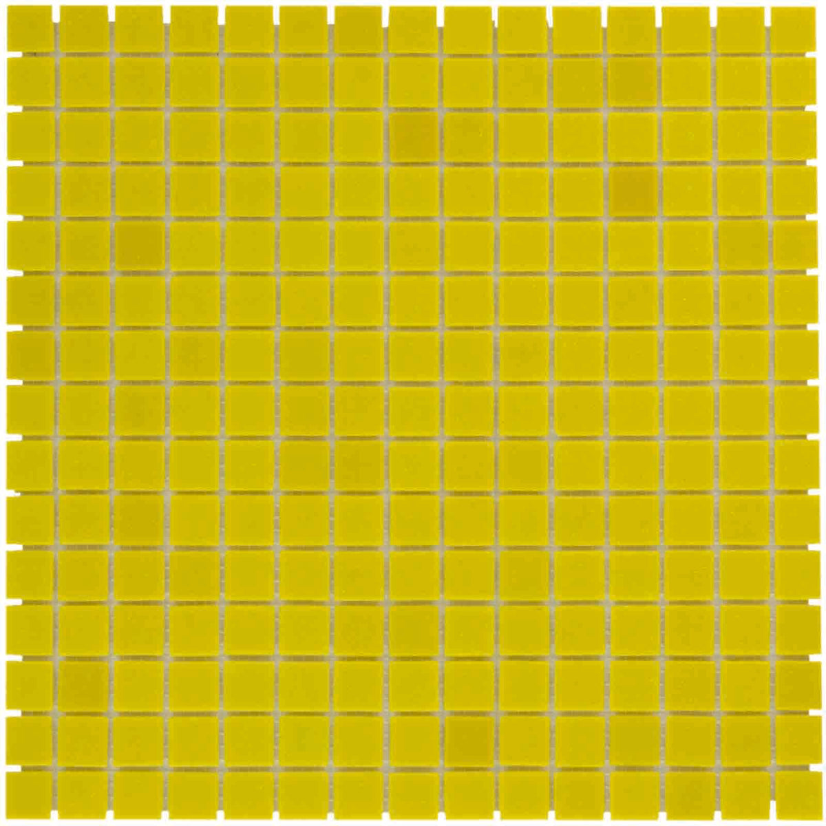 The Mosaic Factory Amsterdam Mozaiek Tegel Vierkant - Geel Glas Basic 322x322 mm