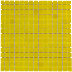 The Mosaic Factory Amsterdam Mozaiek Tegel Vierkant - Geel Glas Basic 322x322 mm