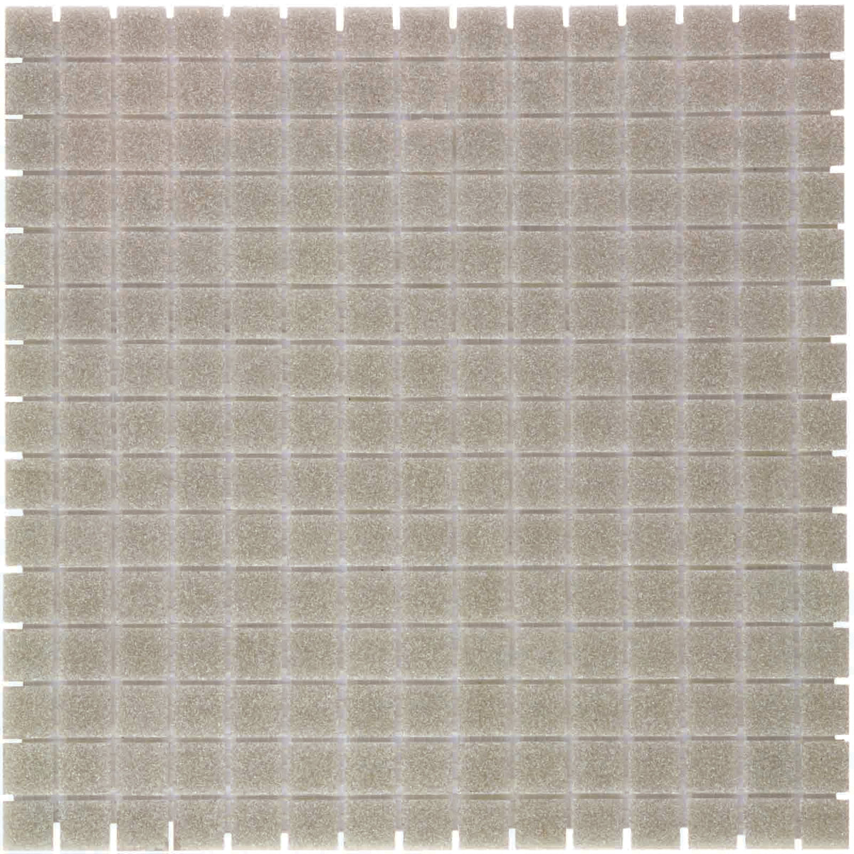 The Mosaic Factory Amsterdam Mozaiek Tegel Vierkant - Licht Grijs Glas Basic 322x322 mm