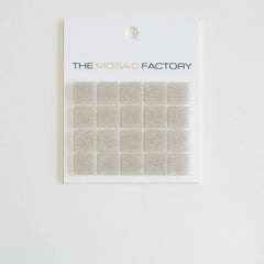 The Mosaic Factory Amsterdam Mozaiek Tegel Vierkant - Licht Grijs Glas Basic 322x322 mm
