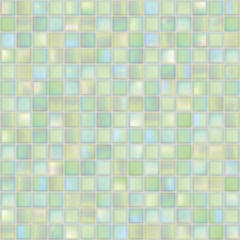 The Mosaic Factory Amsterdam Mozaiek Tegel Vierkant - Licht Groen Glas Parelmoer Serie 322x322 mm