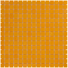 The Mosaic Factory Amsterdam Mozaiek Tegel Vierkant - Oranje Glas Basic 322x322 mm