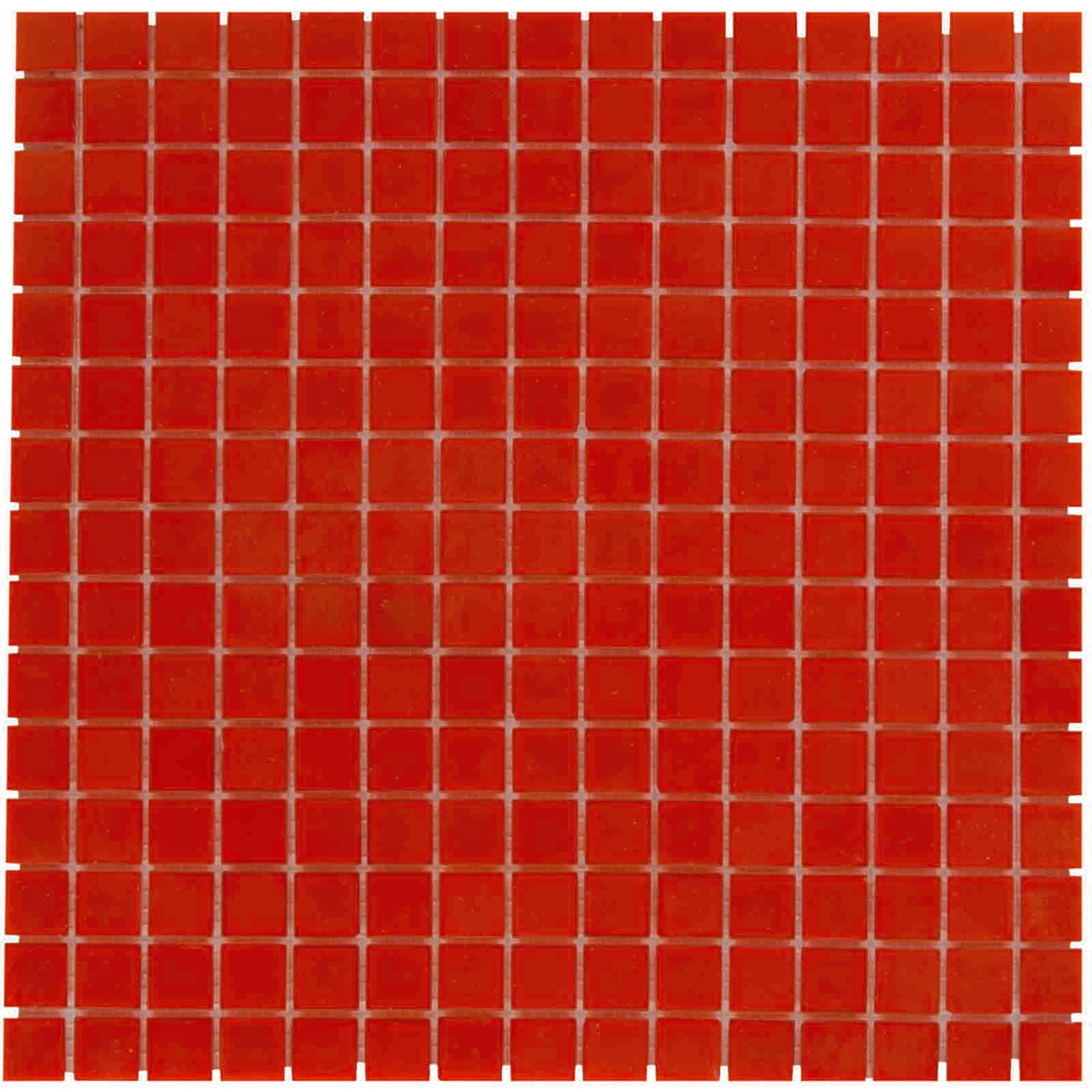 The Mosaic Factory Amsterdam Mozaiek Tegel Vierkant - Red Glas Basic 322x322 mm