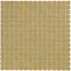 The Mosaic Factory Amsterdam Mozaiek Tegel Vierkant - Ultra Licht Bruin Glas Basic 322x322 mm