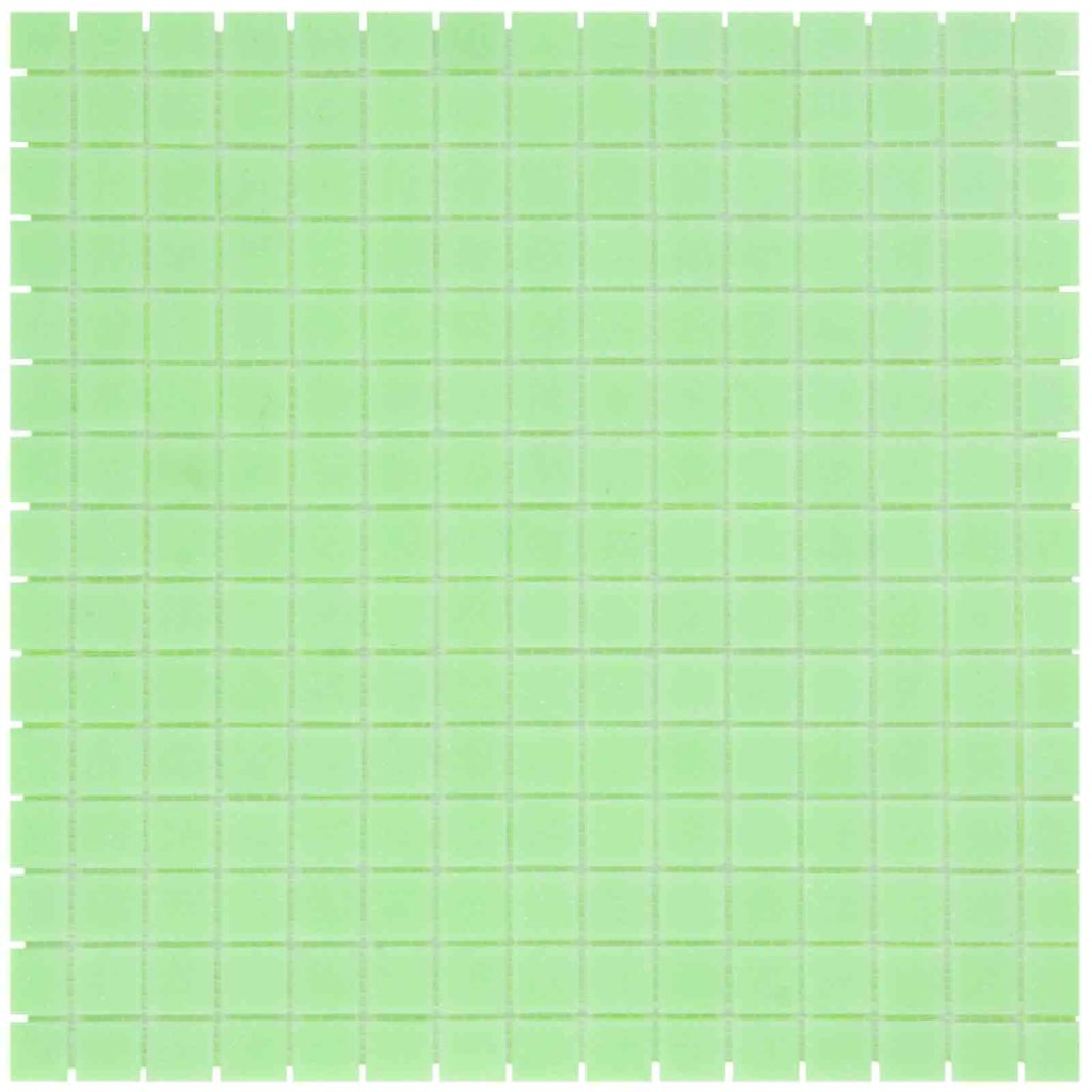 The Mosaic Factory Amsterdam Mozaiek Tegel Vierkant - Ultra Licht Groen Glas Basic 322x322 mm