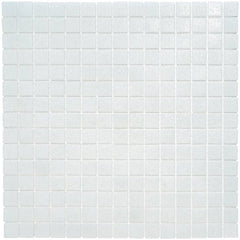 The Mosaic Factory Amsterdam Mozaïek Tegel Vierkant - Wit Vierkant Kwartsglas, 322x322 mm