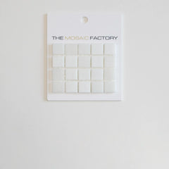 The Mosaic Factory Amsterdam Mozaiek Tegel Vierkant - Witte Mix Glas Basic 322x322 mm