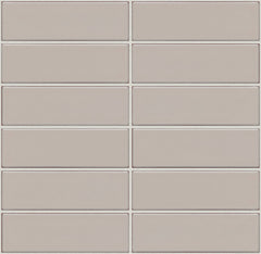 The Mosaic Factory Barcelona Mozaiek Tegel Rechthoek - Cafe Latte Porselein Geglazuurd 291x297 mm