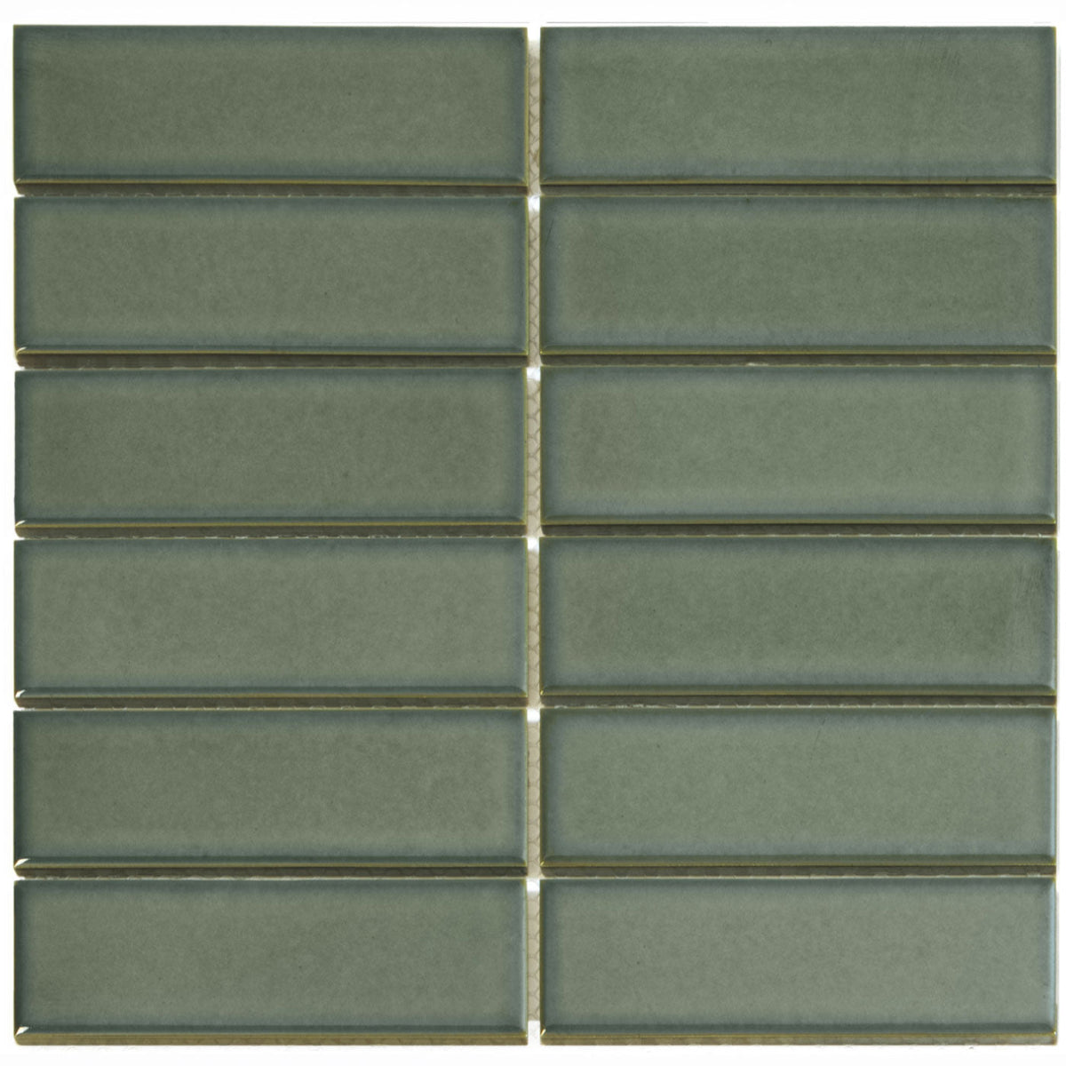 The Mosaic Factory Barcelona Mozaiek Tegel Rechthoek - Forest Green Porselein Geglazuurd 291x297 mm