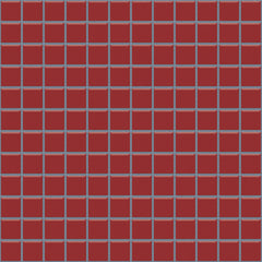 The Mosaic Factory Barcelona Mozaiek Tegel Vierkant - Rood Porselein Geglazuurd 300x300 mm