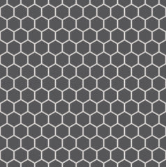 The Mosaic Factory London Mozaiek Tegel Hexagon - Donker Grijs Porselein Ongeglazuurd, R11 260x300 mm