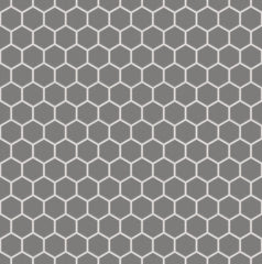 The Mosaic Factory London Mozaiek Tegel Hexagon - Grijs Porselein Ongeglazuurd, R11 260x300 mm