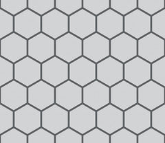 The Mosaic Factory London Mozaiek Tegel Hexagon - Super Wit Porselein Ongeglazuurd, R11 281x325 mm