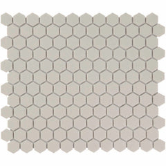 The Mosaic Factory London Mozaiek Tegel Hexagon - Wit Porselein Ongeglazuurd, R11 260x300 mm