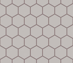 The Mosaic Factory London Mozaiek Tegel Hexagon - Wit Porselein Ongeglazuurd, R11 281x325 mm