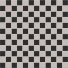 The Mosaic Factory London Mozaiek Tegel Vierkant - Dambord Mix Porselein Ongeglazuurd, R11 300x300 mm