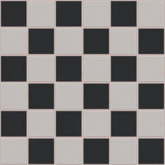 The Mosaic Factory London Mozaiek Tegel Vierkant - Dambord Mix Porselein Ongeglazuurd, R11 309x309 mm