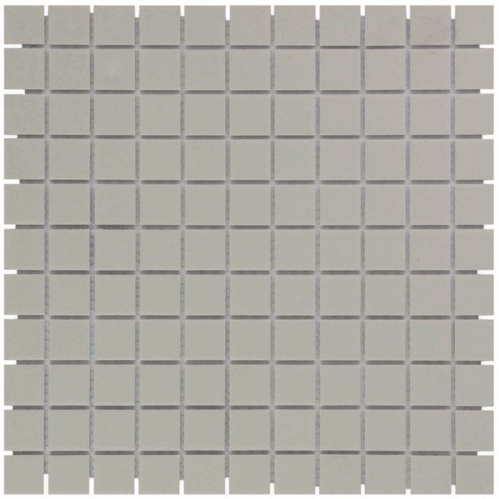 The Mosaic Factory London Mozaiek Tegel Vierkant - Grijs Porselein Ongeglazuurd, R11 300x300 mm
