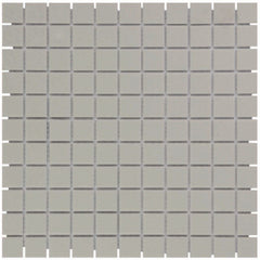 The Mosaic Factory London Mozaiek Tegel Vierkant - Grijs Porselein Ongeglazuurd, R11 300x300 mm