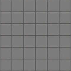 The Mosaic Factory London Mozaiek Tegel Vierkant - Grijs Porselein Ongeglazuurd, R11 309x309 mm