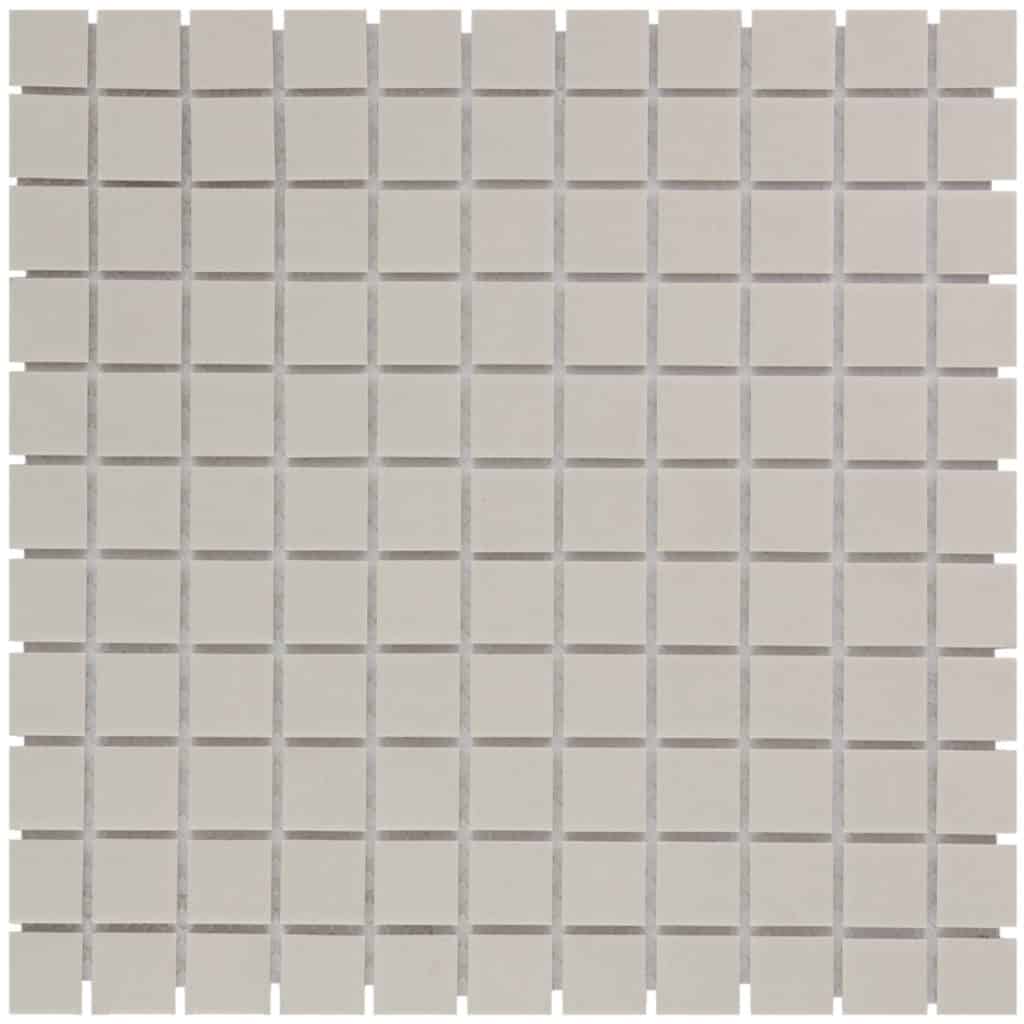 The Mosaic Factory London Mozaiek Tegel Vierkant - Porselein Wit Ongeglazuurd, R11 309x309 mm