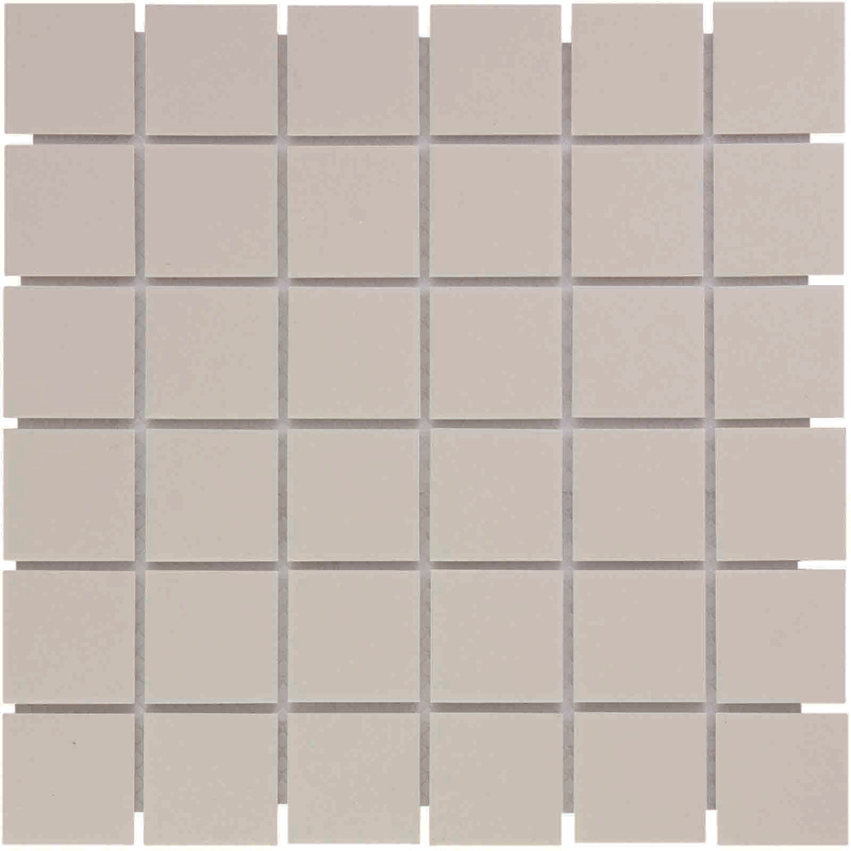 The Mosaic Factory London Mozaiek Tegel Vierkant - Wit Porselein Ongeglazuurd, R11 309x309 mm