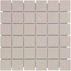 The Mosaic Factory London Mozaiek Tegel Vierkant - Wit Porselein Ongeglazuurd, R11 309x309 mm