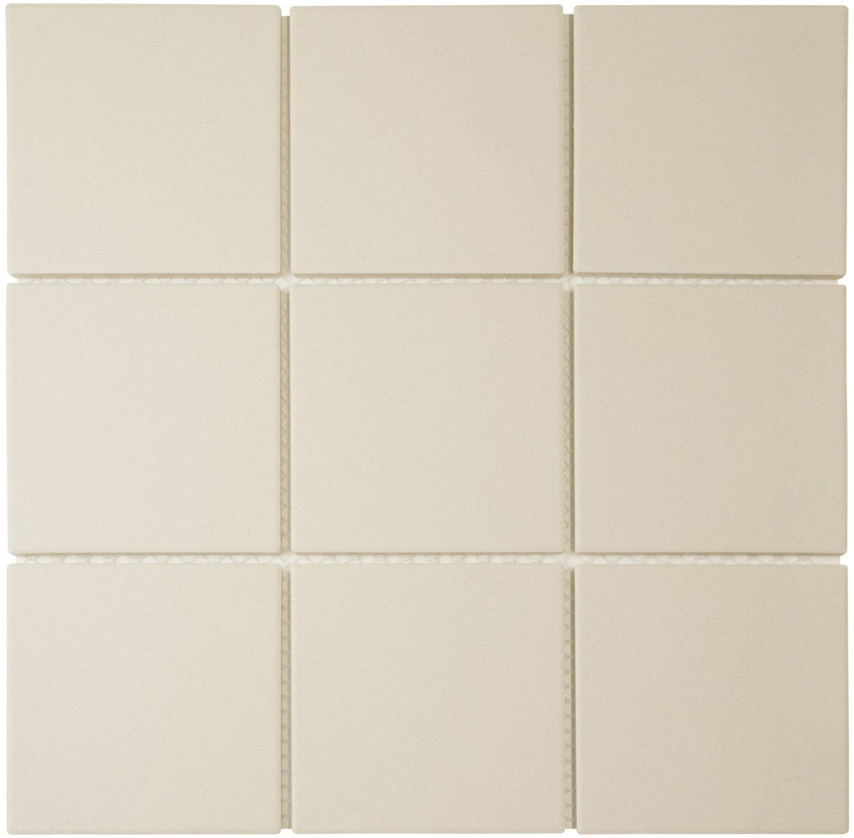 The Mosaic Factory London Mozaiek Tegel Vierkant - Wit Porselein Ongeglazuurd, R11 95x95x6 mm