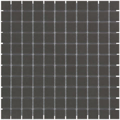 The Mosaic Factory London Mozaiek Tegel Vierkant - Zwart Porselein Ongeglazuurd, R11 300x300 mm