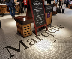 The Mosaic Factory London Mozaiek Tegel Vierkant - Zwart Porselein Ongeglazuurd, R11 300x300 mm