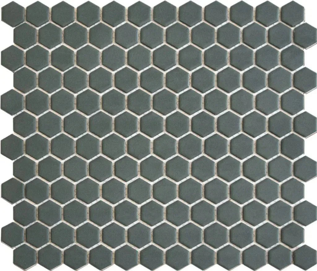 The Mosaic Factory Mozaïek Tegel Camo Green Matt Hexagons - 23x26mm