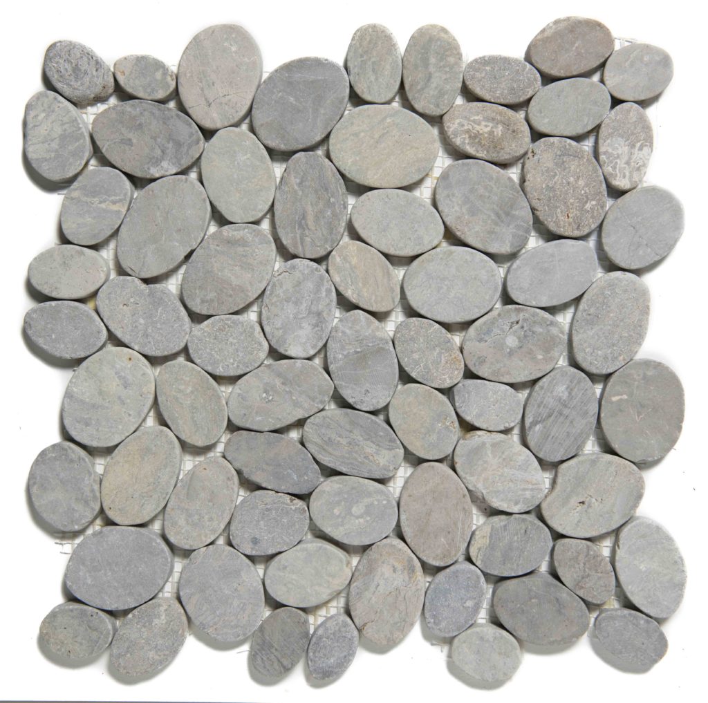 The Mosaic Factory Natural Stone Mozaiek Tegel Pebbles - Grey Marmer Natural 301x300 mm