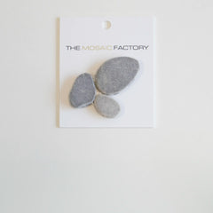 The Mosaic Factory Natural Stone Mozaiek Tegel Pebbles - Grey Marmer Natural 301x300 mm