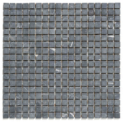 The Mosaic Factory Natural Stone Mozaiek Tegel Vierkant - Nero Anticato Marmer Natural 305x305 mm