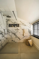 The Mosaic Factory Paris Mozaiek Tegel Cubic - Zwart Porselein Geglazuurd 266x305 mm