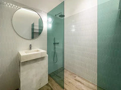 The Mosaic Factory Paris Mozaiek Tegel Picket- Wit Porselein Geglazuurd 255x315 mm