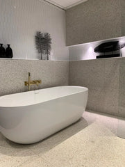 The Mosaic Factory Paris Mozaiek Tegel Picket- Wit Porselein Geglazuurd 255x315 mm