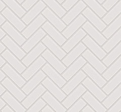 The Mosaic Factory Paris Mozaiek Tegel Visgraat - Wit Porselein Geglazuurd 247x318 mm