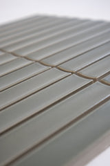 The Mosaic Factory Sevilla Mozaïek Tegel Kitkat Vinger - Army Groen Porselein Geglazuurd 296x299 mm