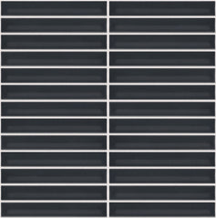 The Mosaic Factory Sevilla Mozaïek Tegel Kitkat Vinger - Blauw Grijs Porselein Geglazuurd 296x299 mm