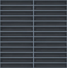 The Mosaic Factory Sevilla Mozaïek Tegel Kitkat Vinger - Blauw Grijs Porselein Geglazuurd 296x299 mm