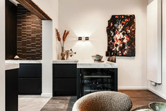 The Mosaic Factory Sevilla Mozaïek Tegel Kitkat Vinger - Donker Grijs Geglazuurd Porselein 296x299 mm