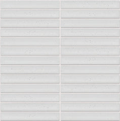 The Mosaic Factory Sevilla Mozaïek Tegel Kitkat Vinger - Mat Stracciatella Porselein Geglazuurd 296x299 mm